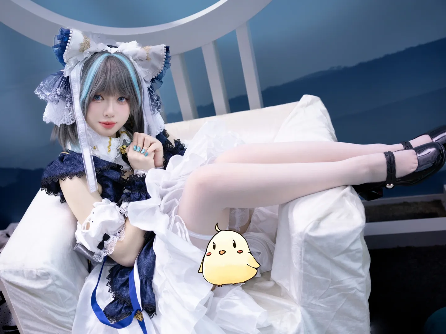 【柴郡cos】碧蓝航线的华丽女仆装，像猫但不是猫的可爱感