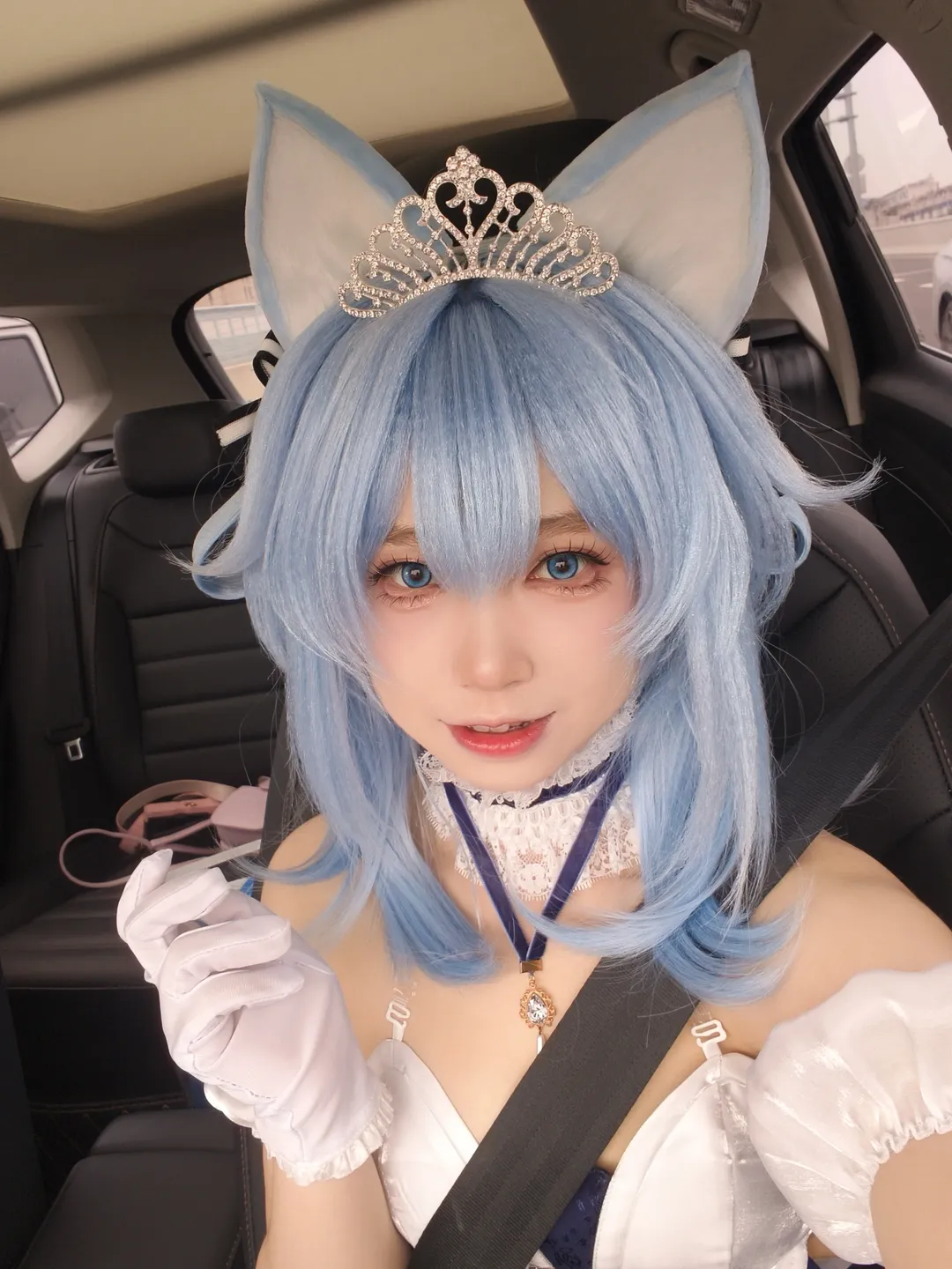 【碧蓝航线cos】蓝毛礼服穿搭