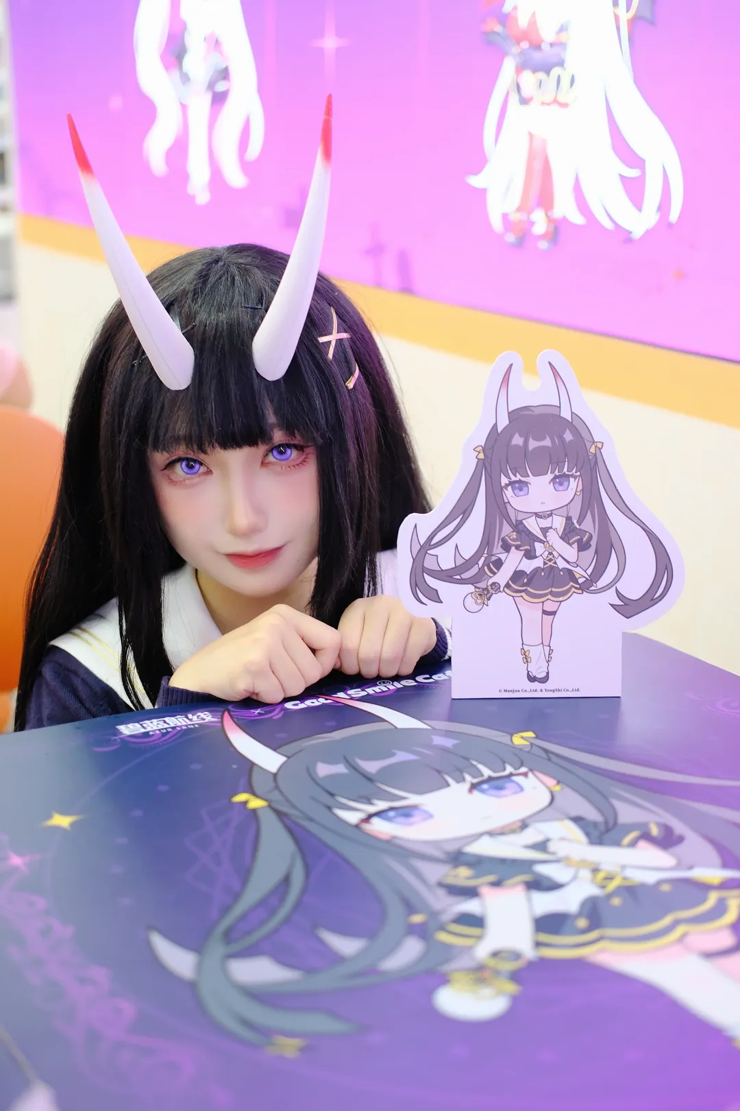 【能代cos】碧藍航線聯動餐廳打卡，水手服造型與美食體驗 - 第 1 張