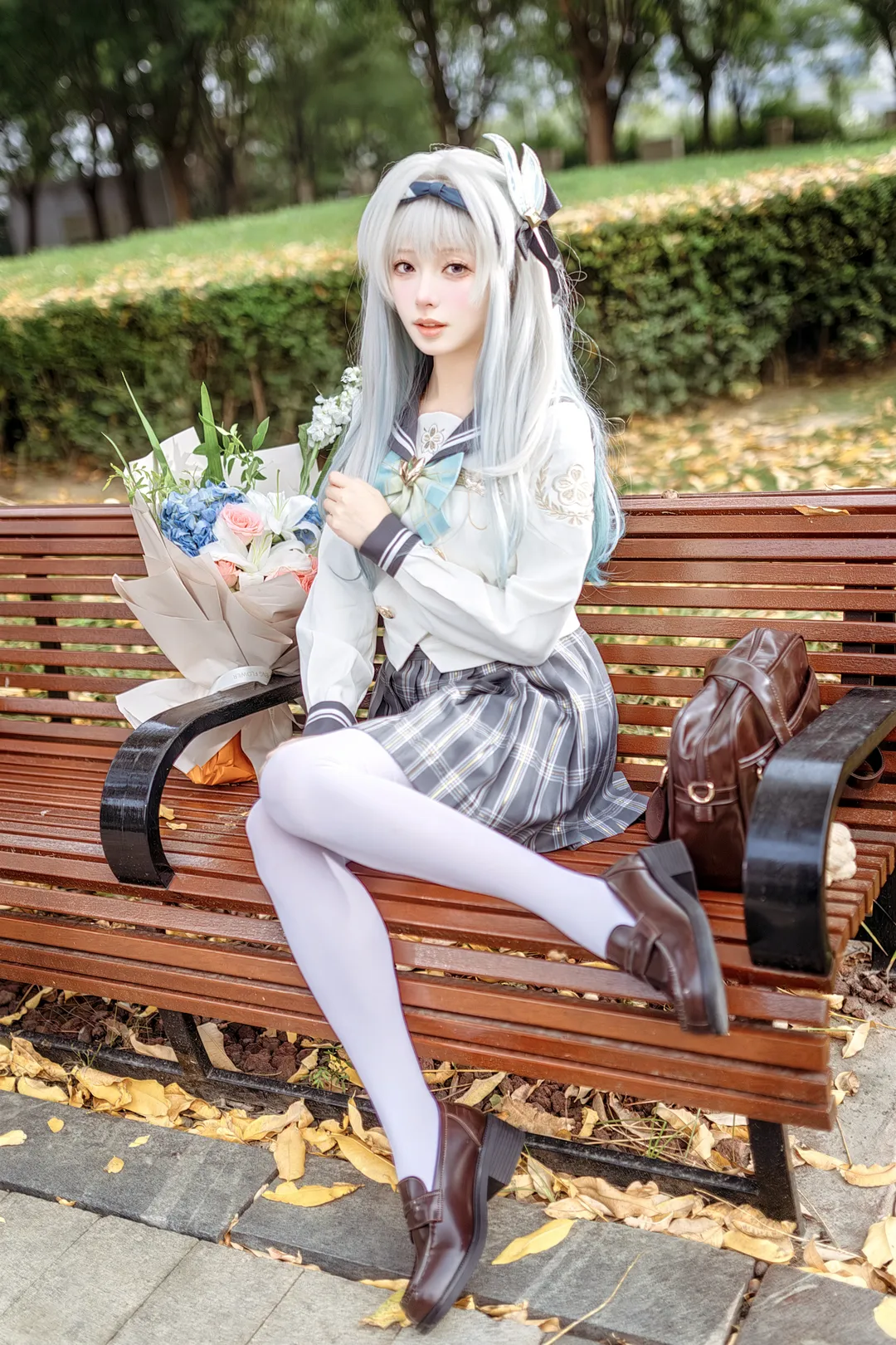 【流萤cos】秋日长椅上的静谧时光