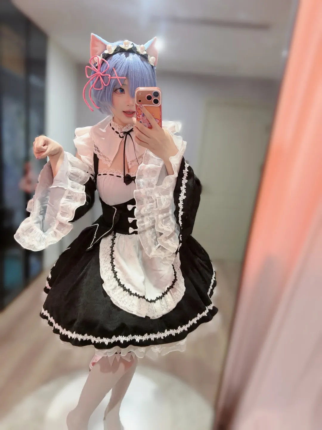 【蕾姆cos】從零開始的異世界生活，貓耳女僕造型分享