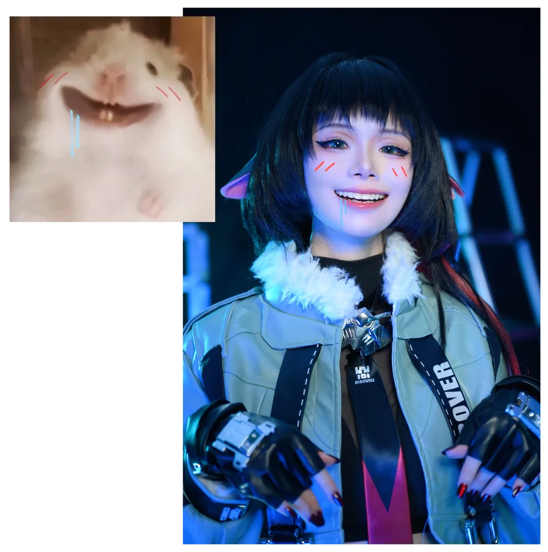 [Jane Doe cosplay] The Mental State of a Zenless Zone Zero Agent — Captured Perfectly by Hamster Memes - Image 3