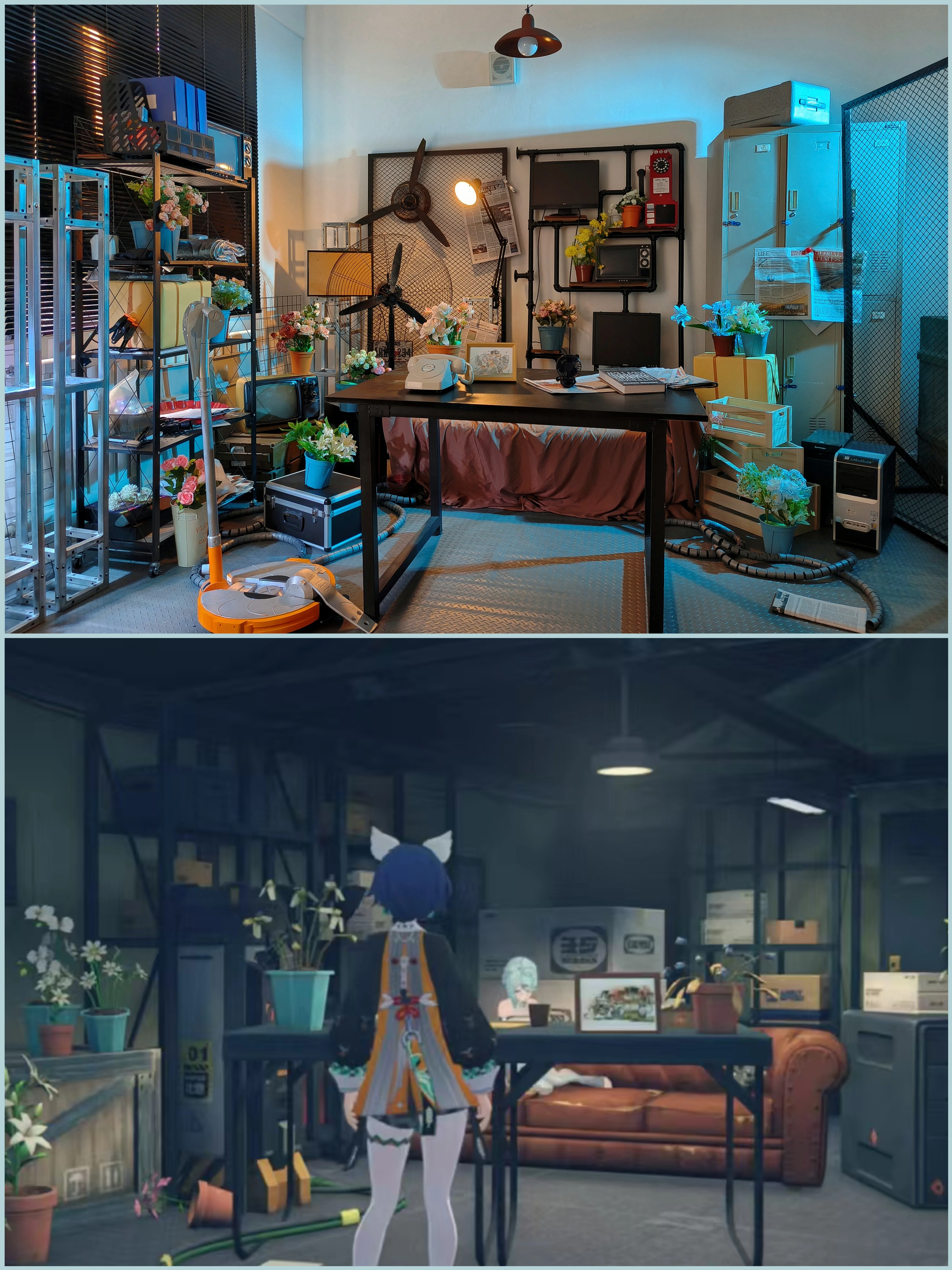 【席德cos】绝区零安全屋实景还原，二次元与现实的重合 - 第 1 张