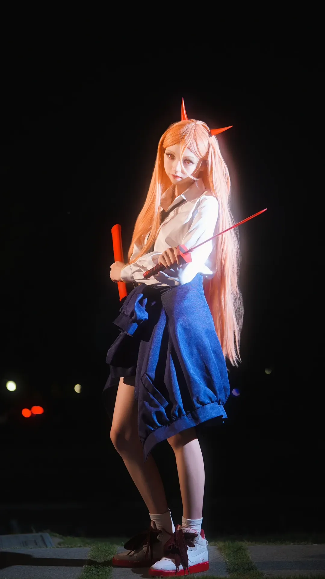 【帕瓦cos】电锯人血之魔人，解锁宅家与夜巡的双面日常 - 第 10 张