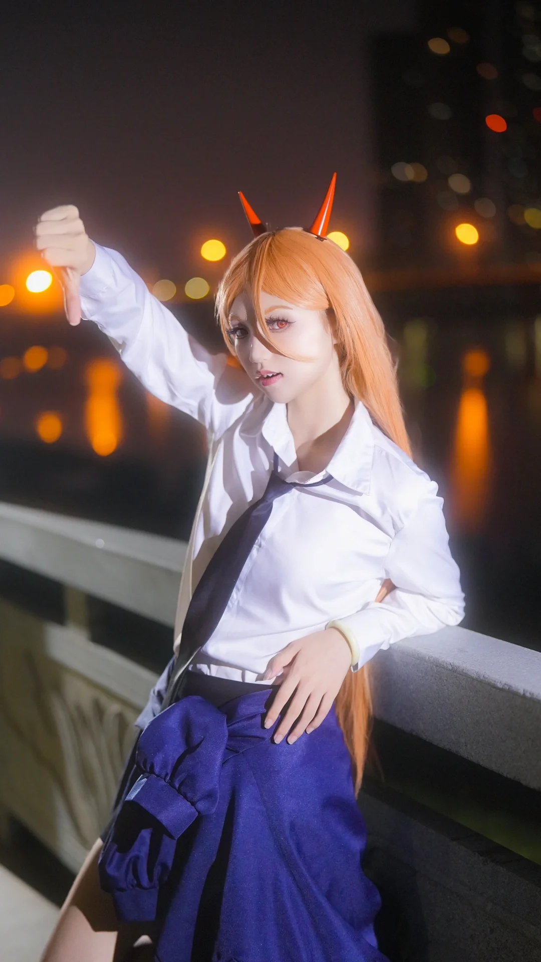 【帕瓦cos】电锯人血之魔人，解锁宅家与夜巡的双面日常 - 第 12 张