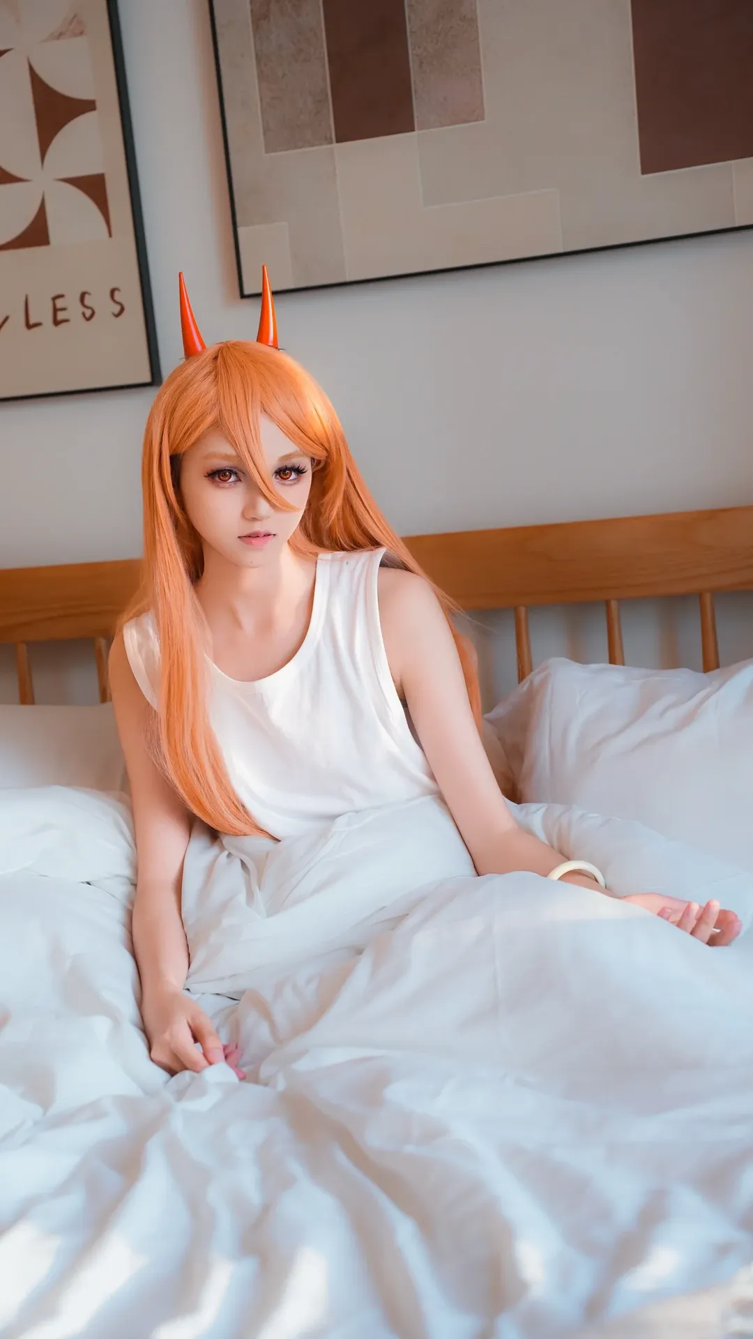 【帕瓦cos】电锯人血之魔人，解锁宅家与夜巡的双面日常 - 第 6 张