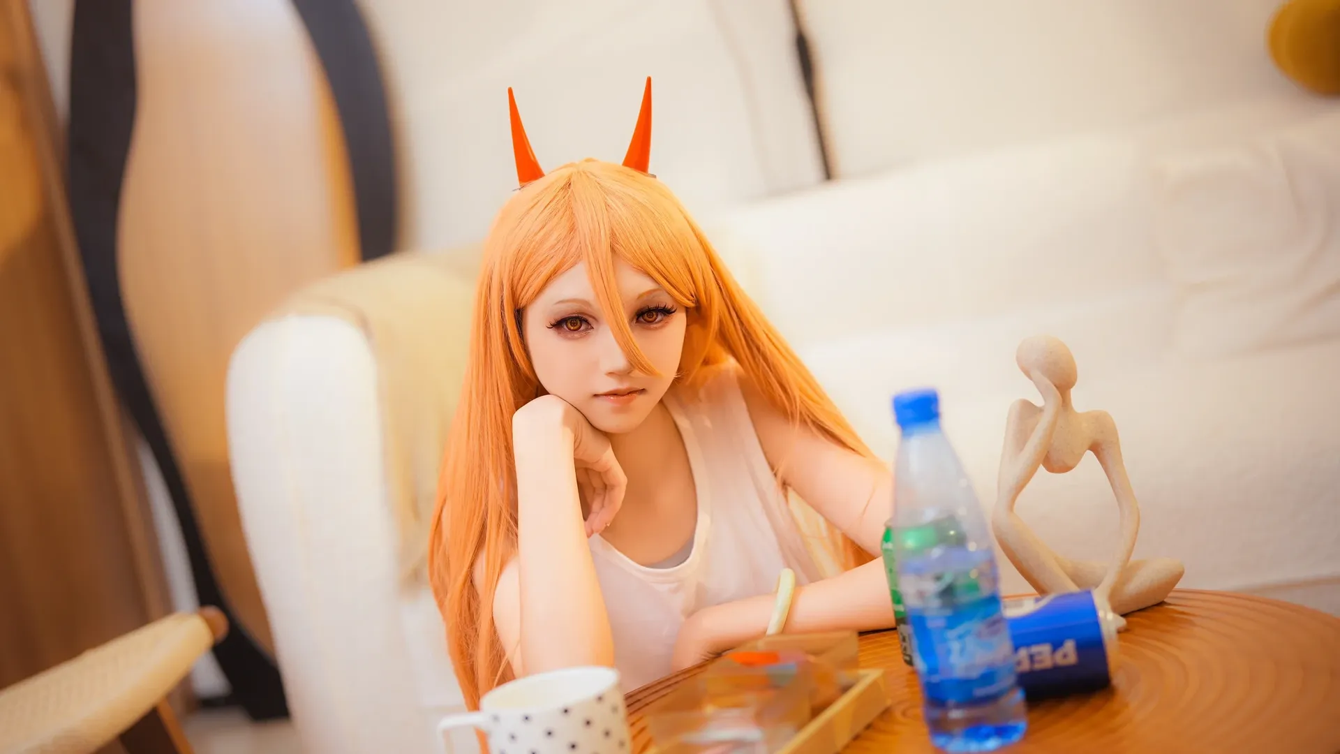 【帕瓦cos】电锯人血之魔人，解锁宅家与夜巡的双面日常 - 第 8 张