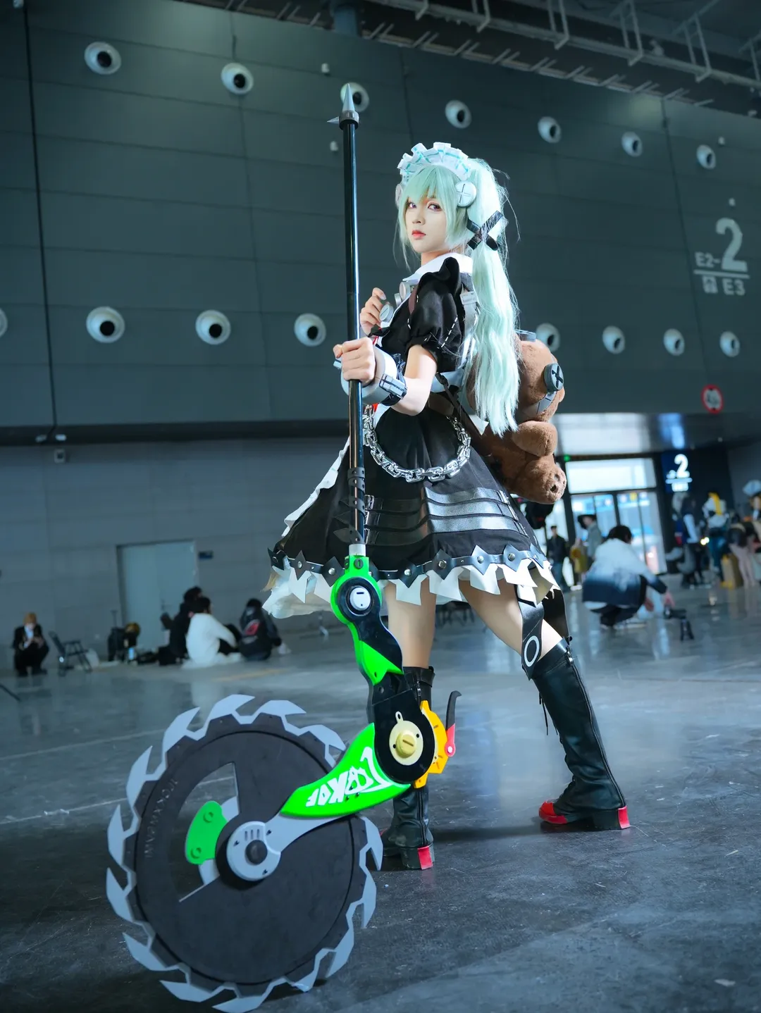 【可琳cos】长沙漫展现场，化身不情愿但很努力的女仆