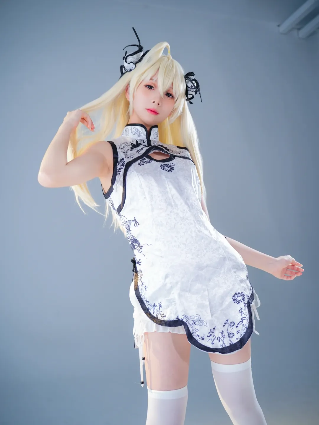 【春日野穹コスプレ】『ヨスガノソラ』白ストッキングチャイナドレスで切り取る夏の記憶 - 3 枚目
