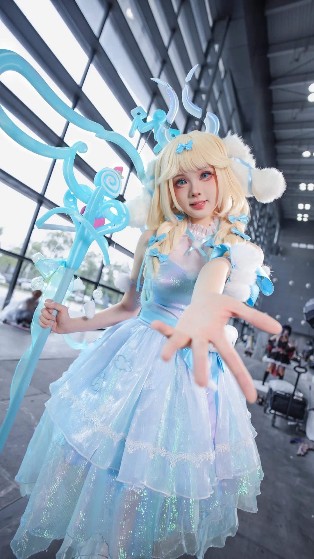 【瑶cos】大耳狗之梦的治愈魔法，王者荣耀展馆实录 - 第 2 张