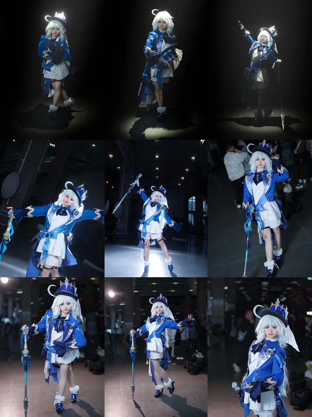 [Furina cosplay] Standing Pose Reference Sharing: Camera Performance for Genshin Impact Fontaine Characters - Image 1