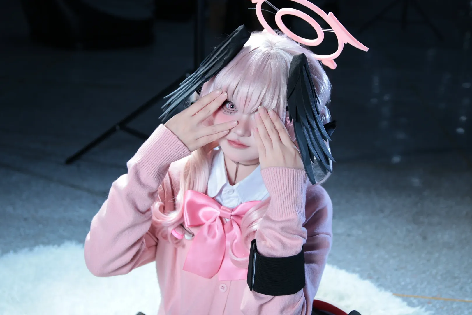 【下江コハル コスプレ】ブルーアーカイブ 同人JK制服、禁止看板を掲げてエッチはダメ！ - 3 枚目