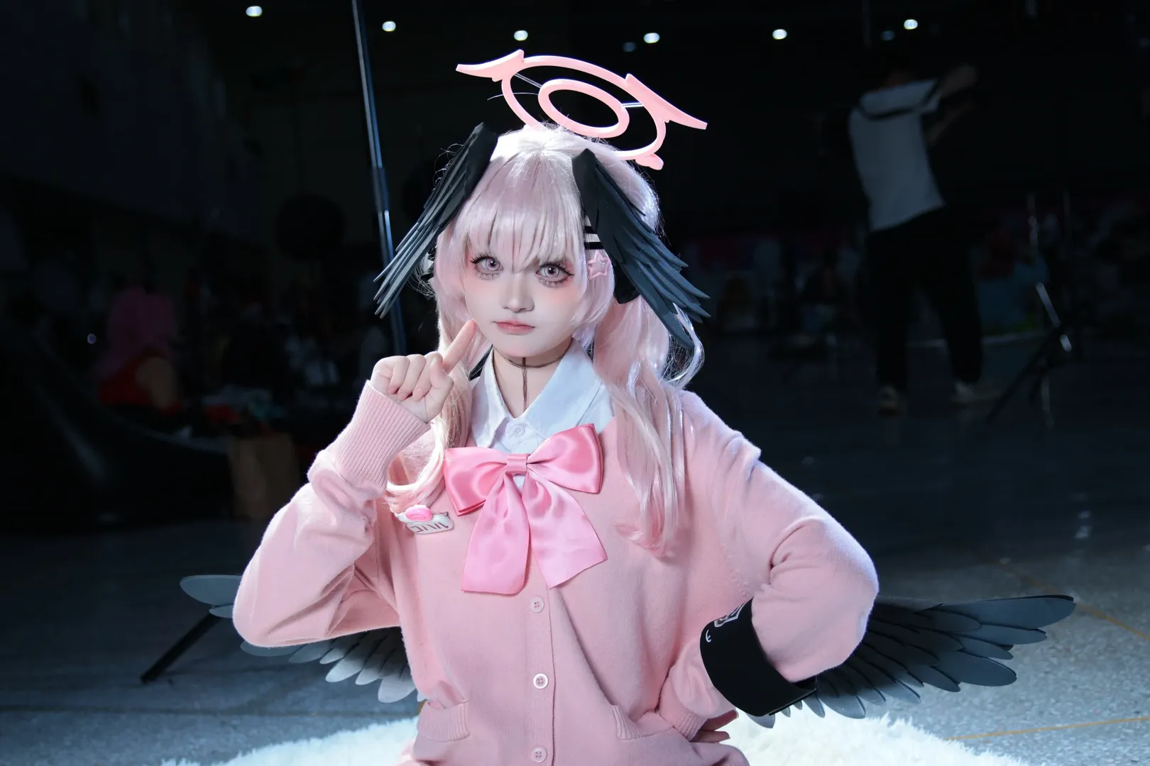 【下江コハル コスプレ】ブルーアーカイブ 同人JK制服、禁止看板を掲げてエッチはダメ！ - 8 枚目