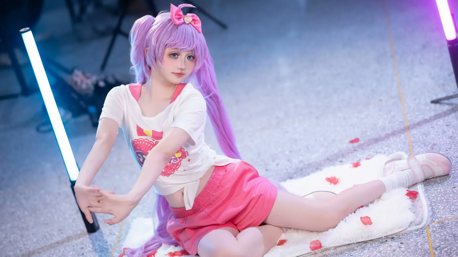 【真中啦啦cos】聊聊美妙天堂训练服的动作与构图 - 第 2 张