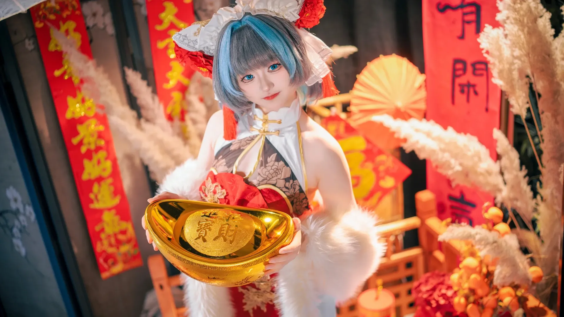 【柴郡cos】碧蓝航线新春旗袍迎财神 - 第 3 张