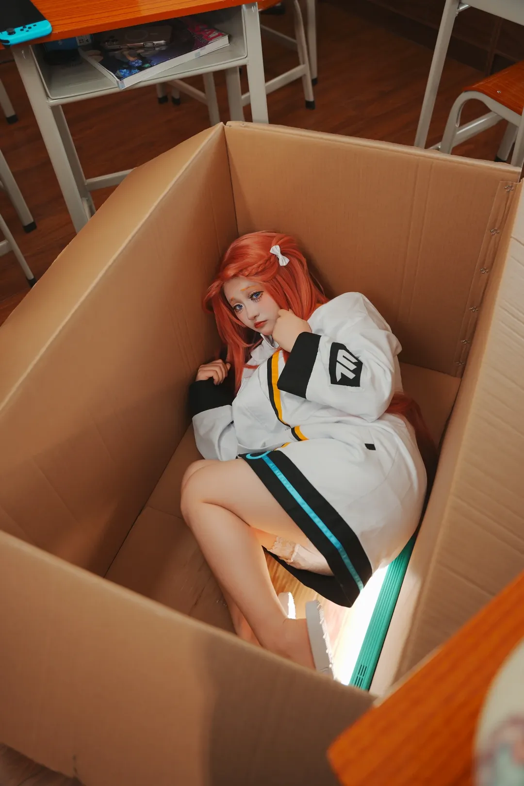 【花岡ユズコスプレ】ブルーアーカイブの段ボール箱からユズが生えてきた - 2 枚目