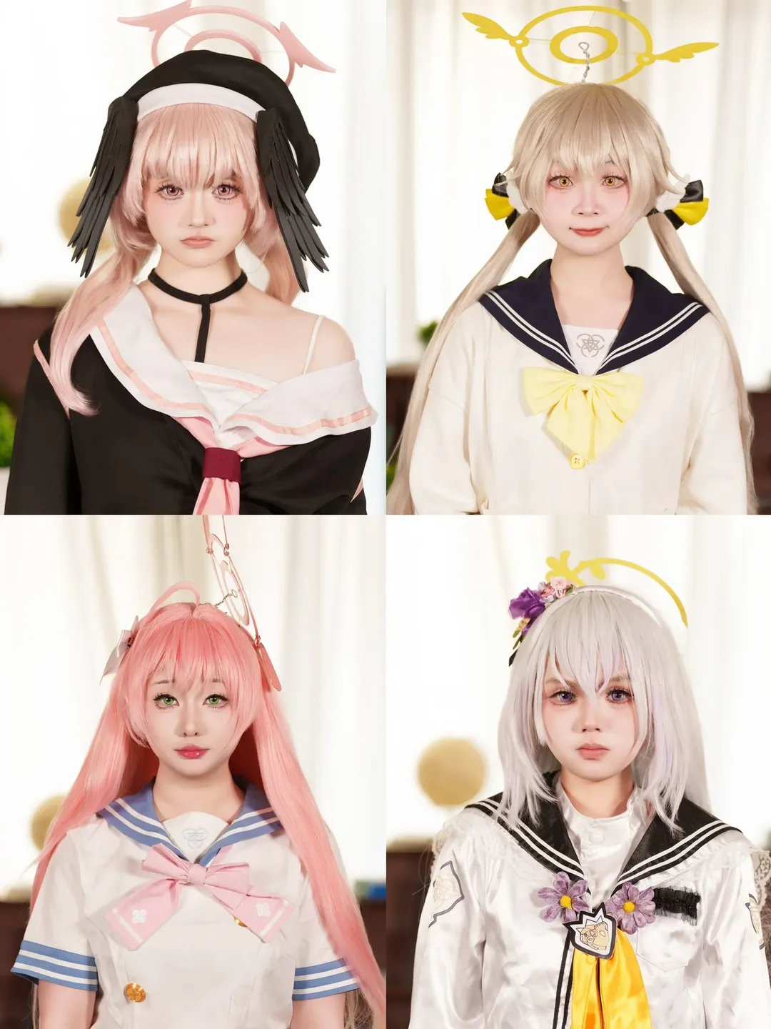 【日富美cos】蔚蓝档案补习部四人证件照记录 - 第 1 张