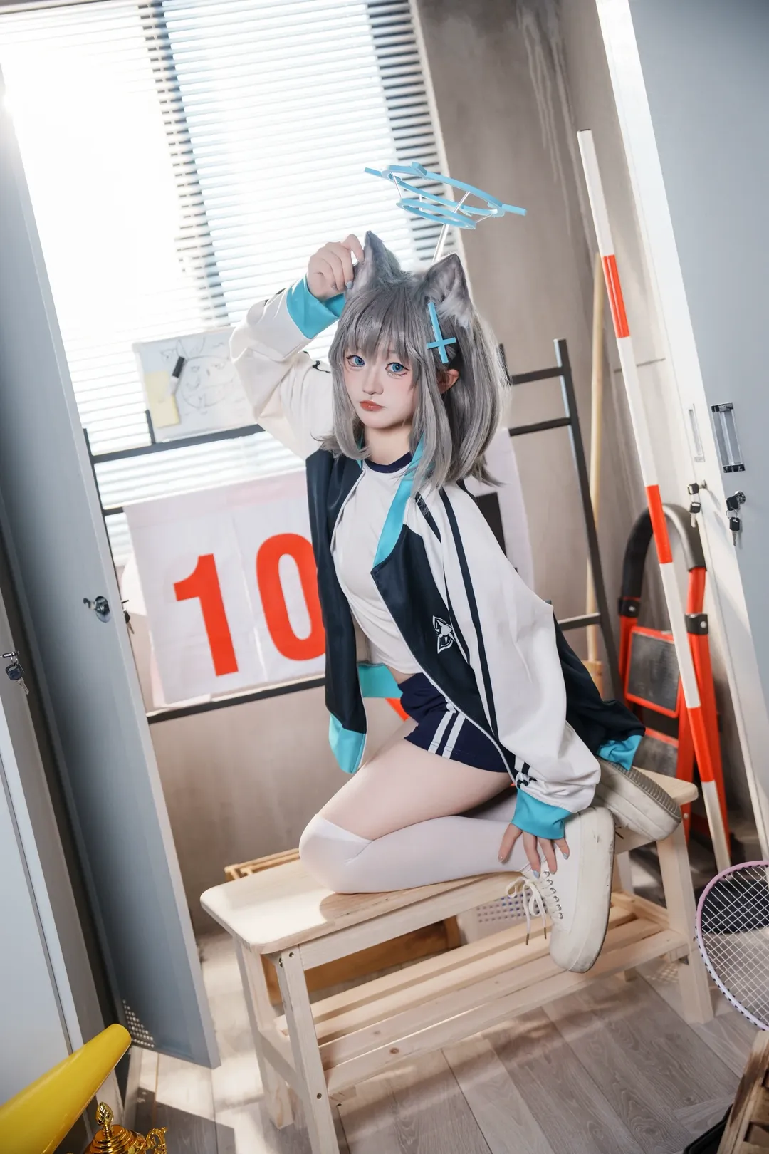 【砂狼白子cos】碧蓝档案体操服与更衣室日常