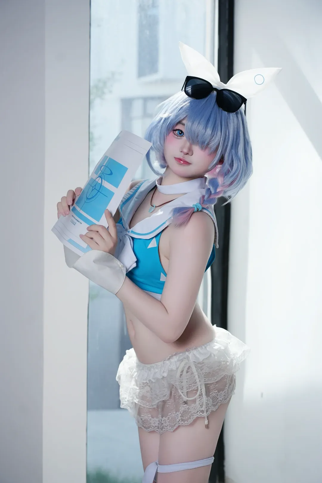 【阿罗娜cos】蓝色水手领夏日企划，老师的专属频道已开启