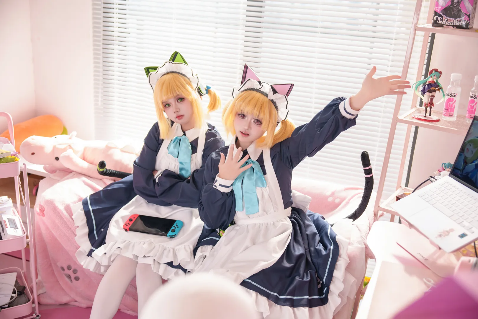 [Saiba Midori cosplay] Blue Archive: Everyday Life of the Cat-Eared E-sports Girl - Image 2