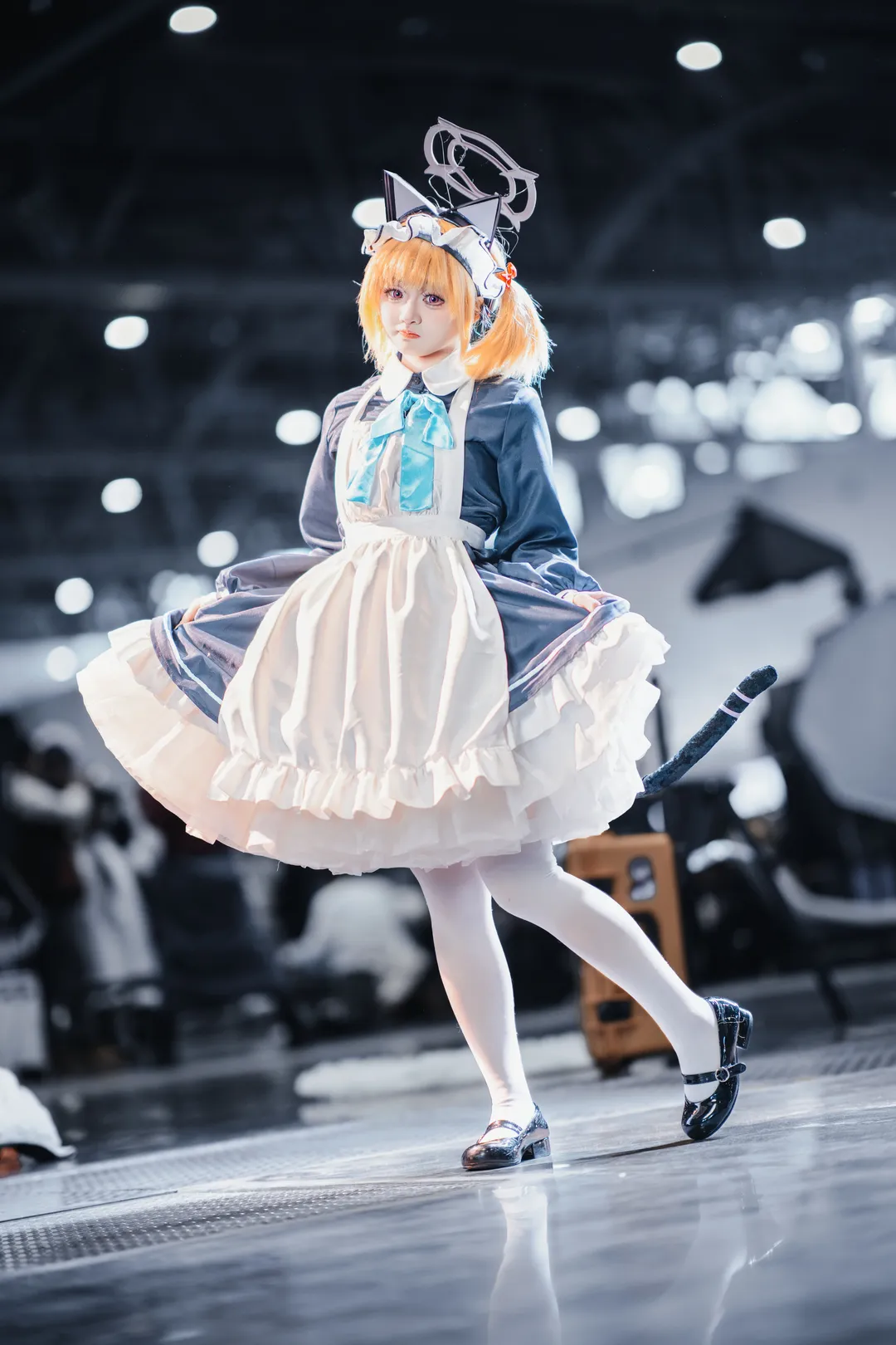 【才羽绿cos】蔚蓝档案中的猫耳电竞少女日常