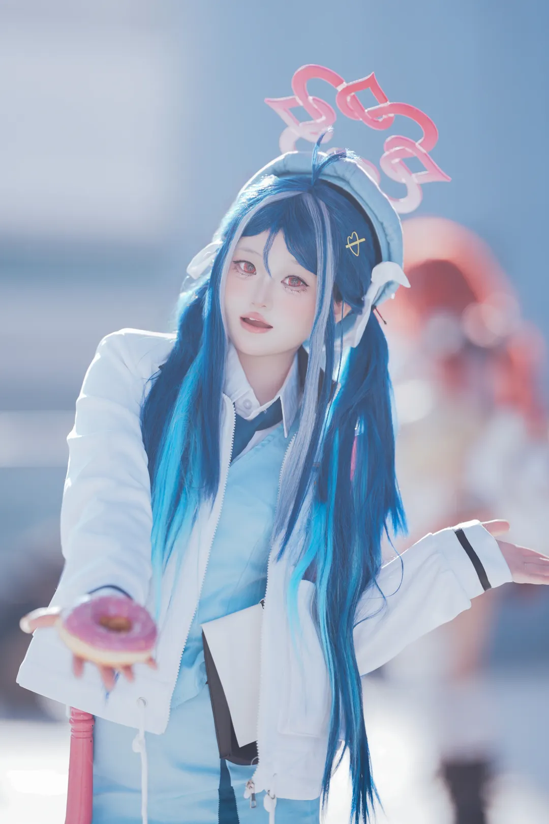 【合歡垣吹雪cos】CP32的藍白色調，少見的學生角色場照 - 第 4 張