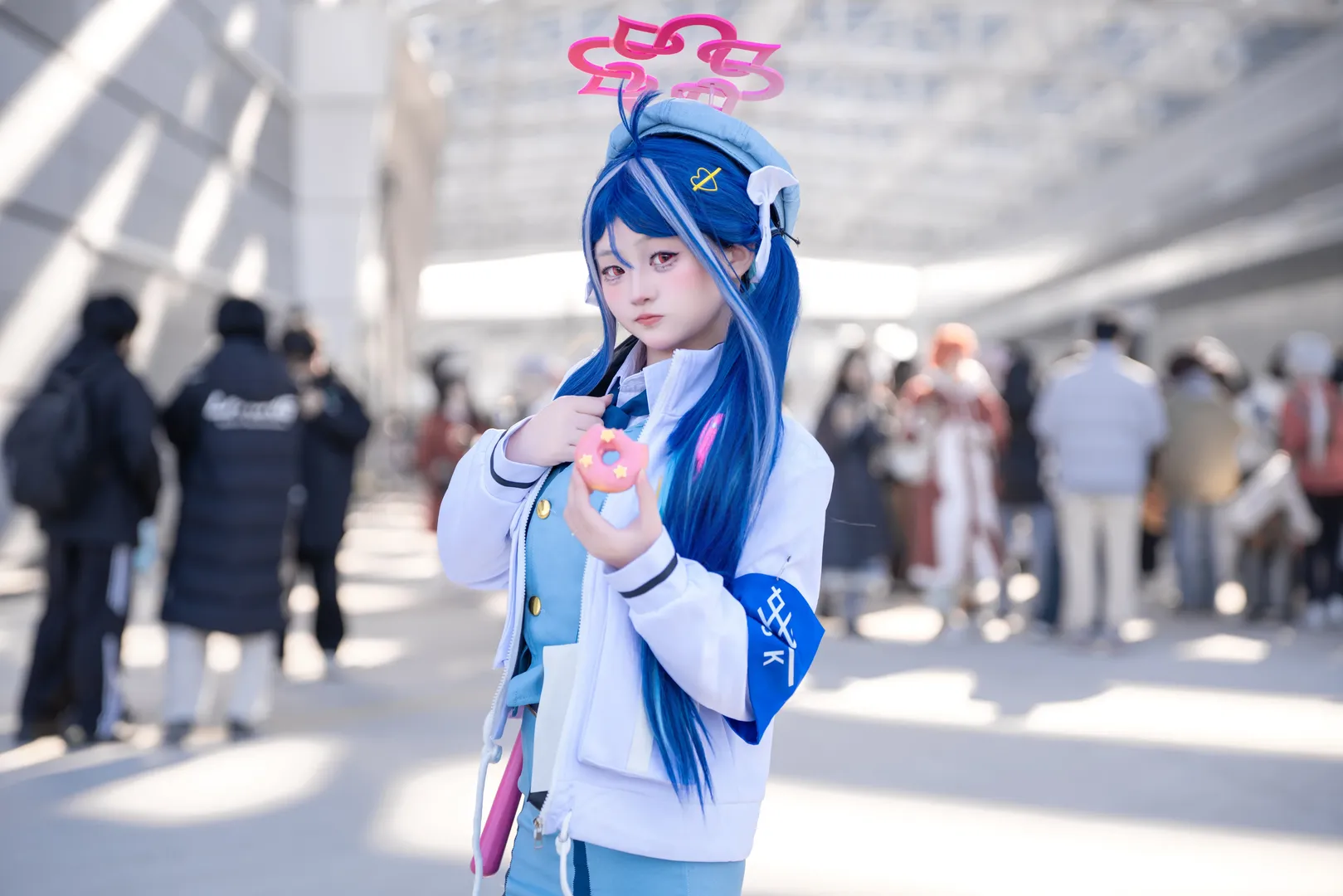 【合欢垣吹雪cos】蔚蓝档案合欢垣吹雪的甜甜圈场照