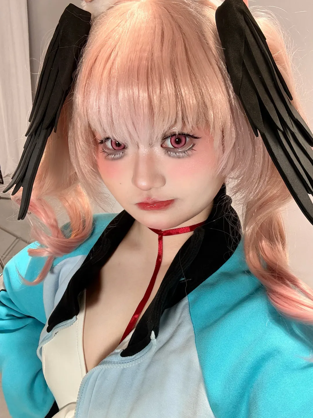 【下江小春cos】蔚蓝档案粉发天使的棚拍记录 - 第 1 张