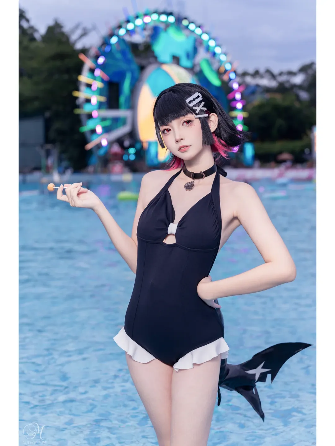 【鲨鱼妹妹cos】绝区零泳装鲨鱼妹水上乐园实录