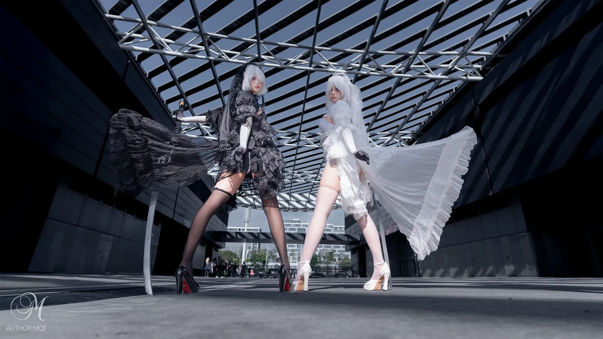 【2bcos】尼尔机械纪元黑白花嫁漫展返图 - 第 3 张