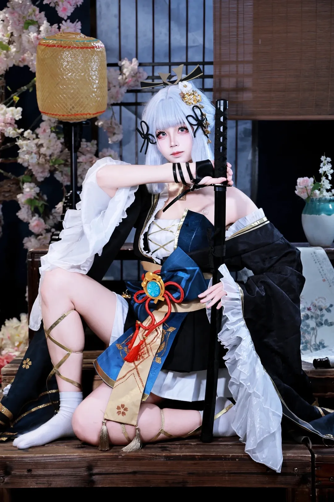 【神里绫华cos】黑道千金的刀光与冷艳