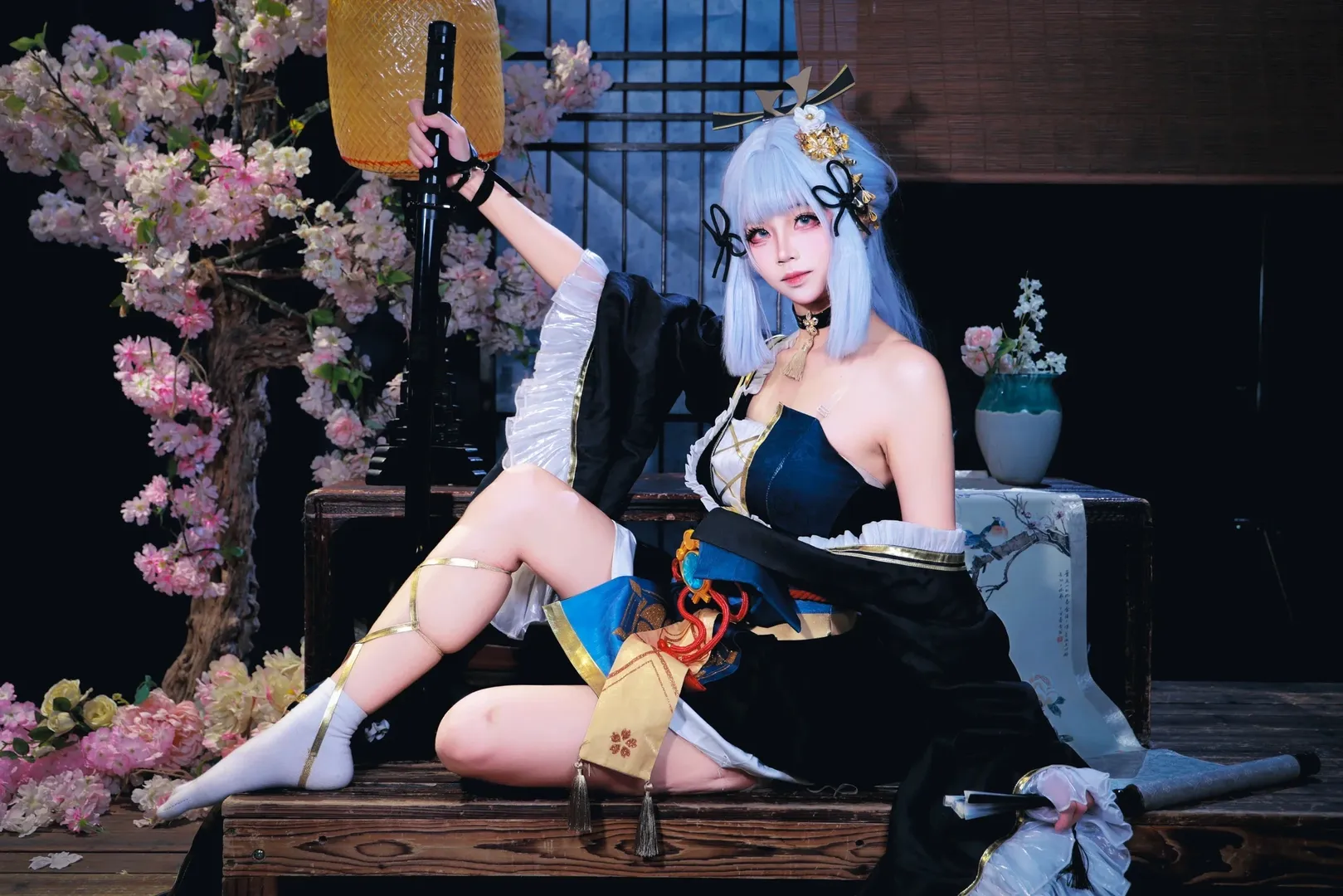 【神里绫华cos】黑道千金的刀光与冷艳 - 第 5 张