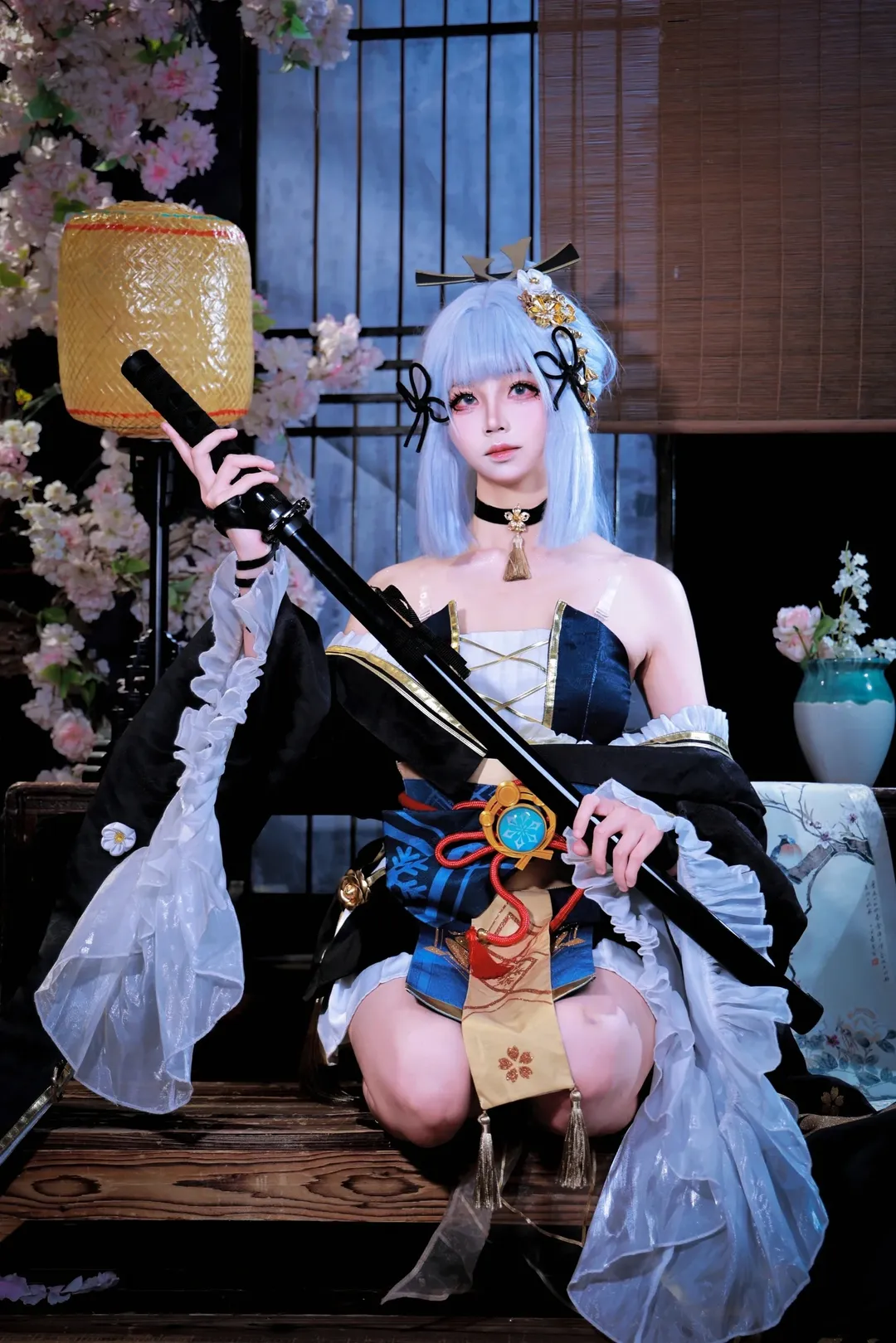 【神里绫华cos】黑道千金的刀光与冷艳 - 第 6 张
