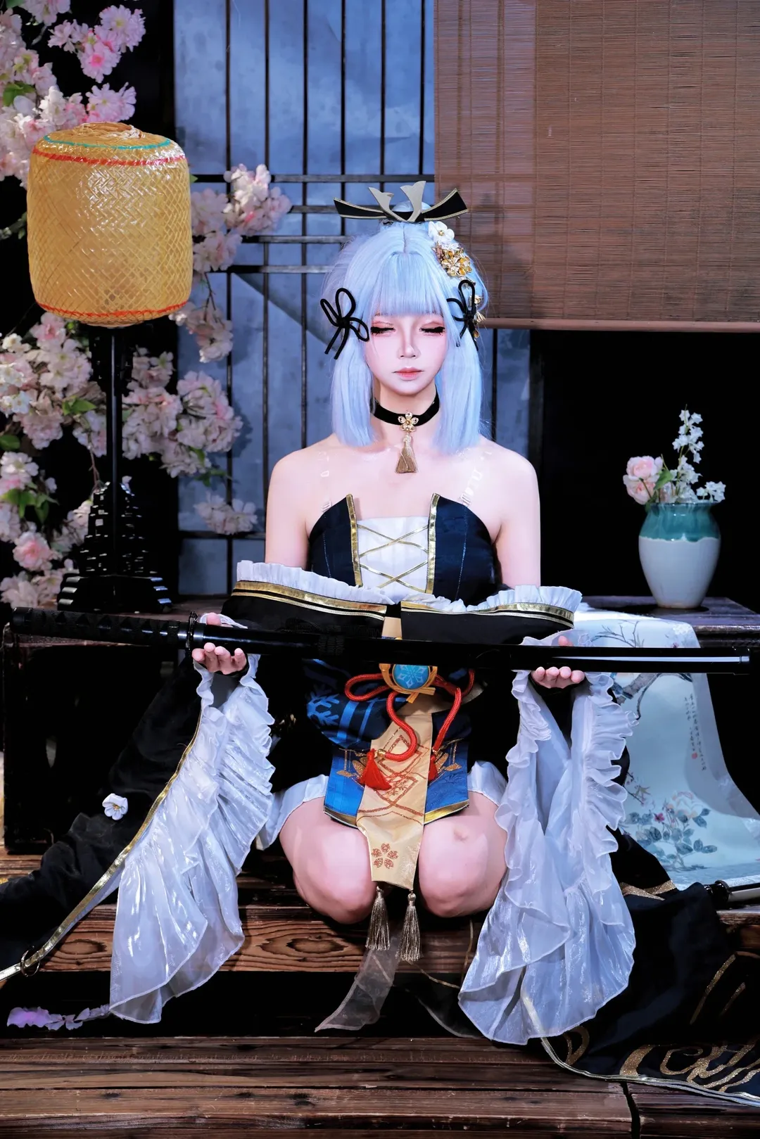 【神里绫华cos】黑道千金的刀光与冷艳 - 第 8 张