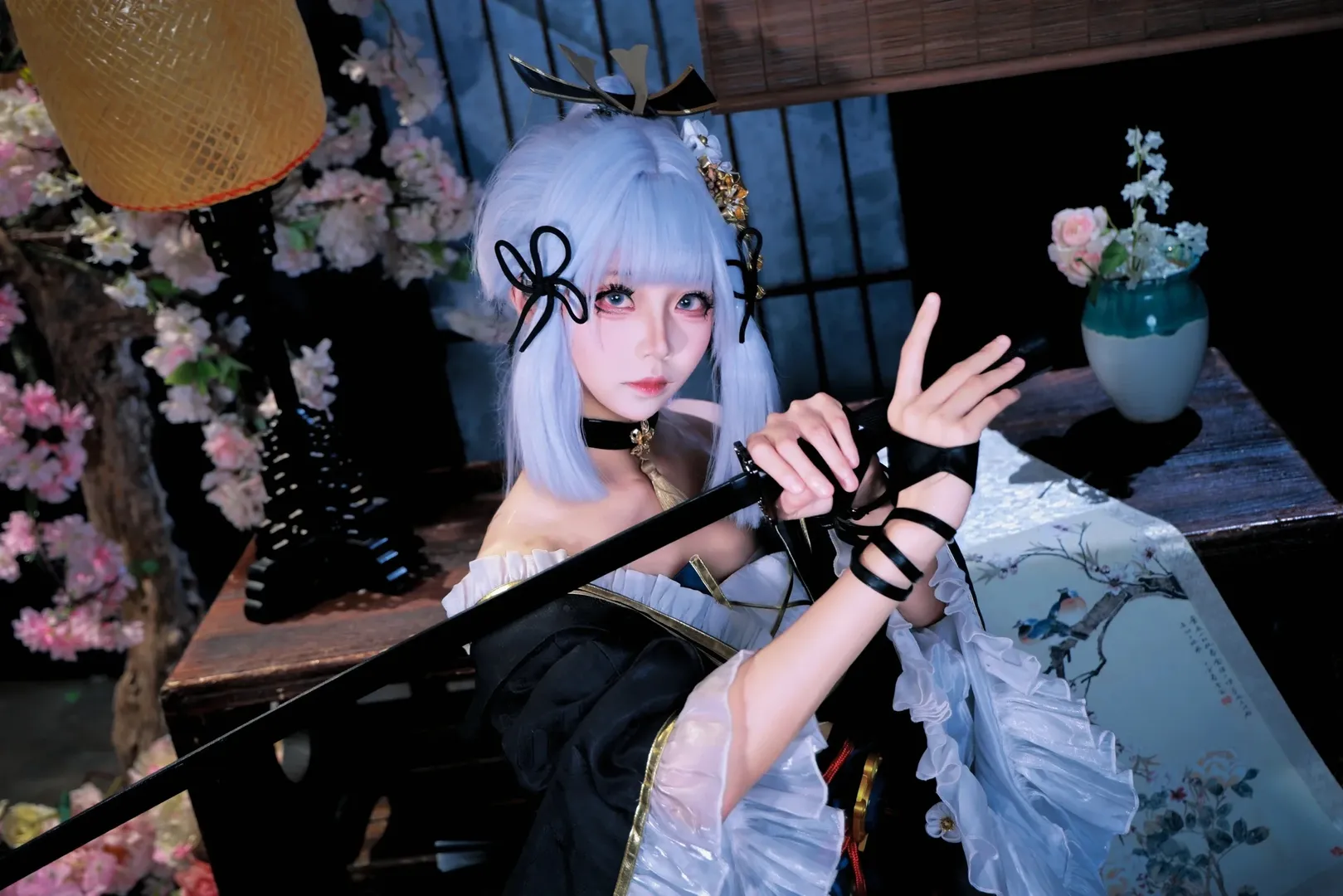 【神里绫华cos】黑道千金的刀光与冷艳 - 第 9 张