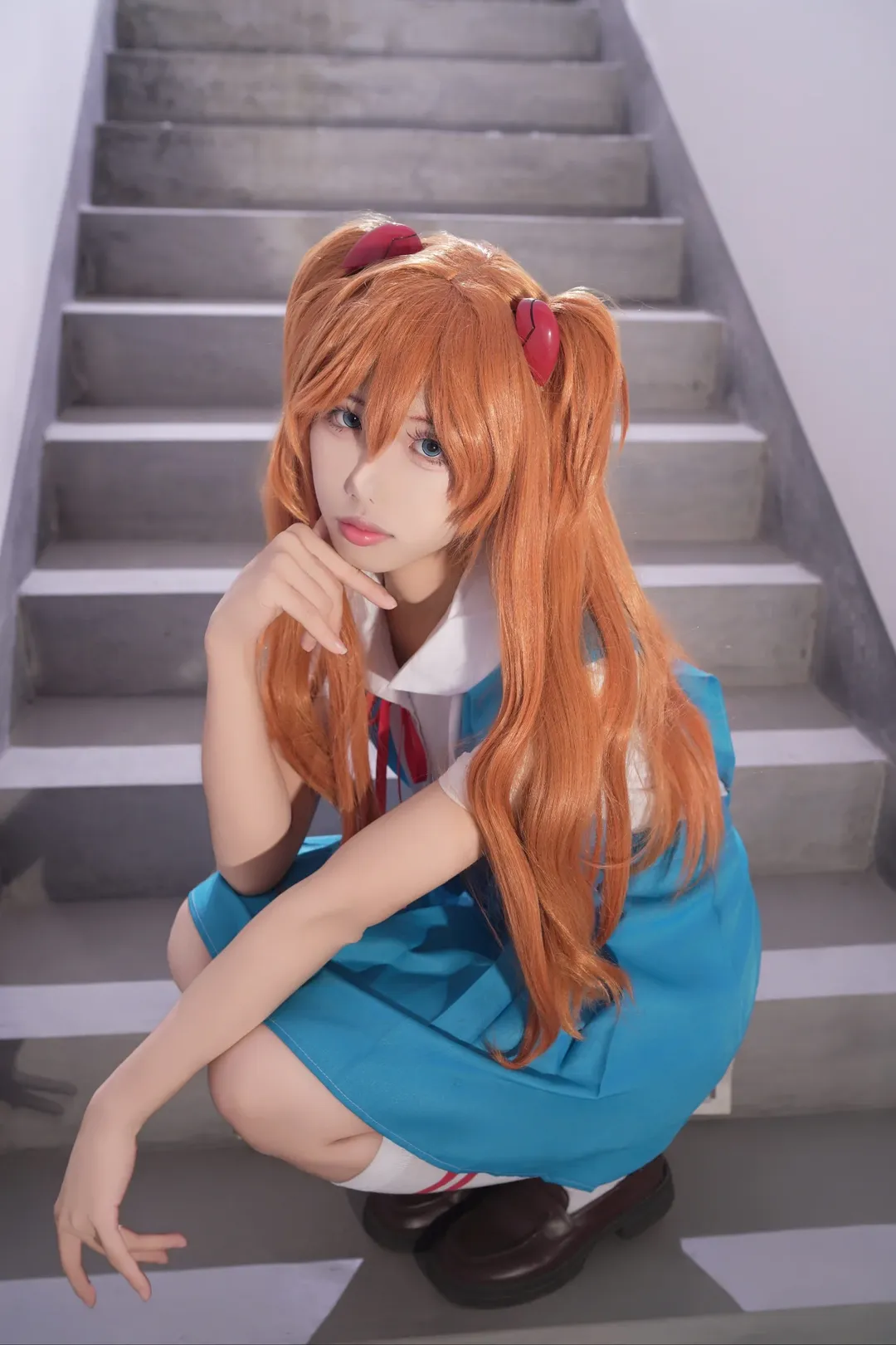 【明日香cos】经典校服造型拍摄记录 - 第 1 张