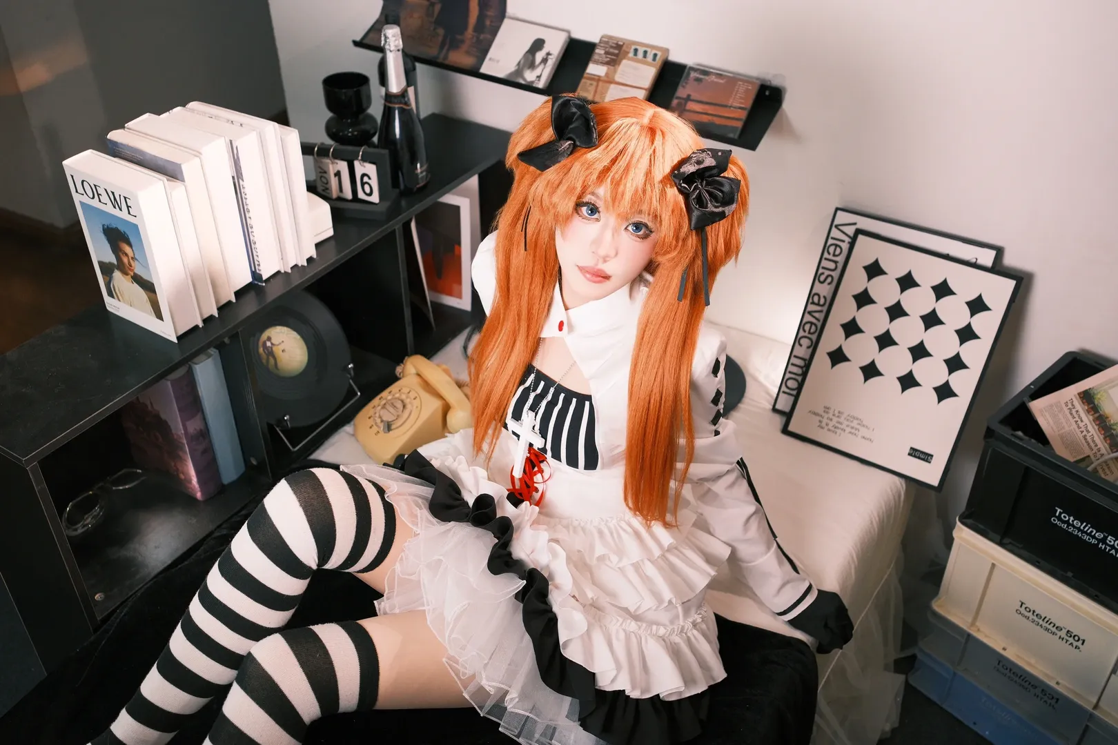 【明日香cos】新世纪福音战士，哥特日历风格魅力十足 - 第 5 张