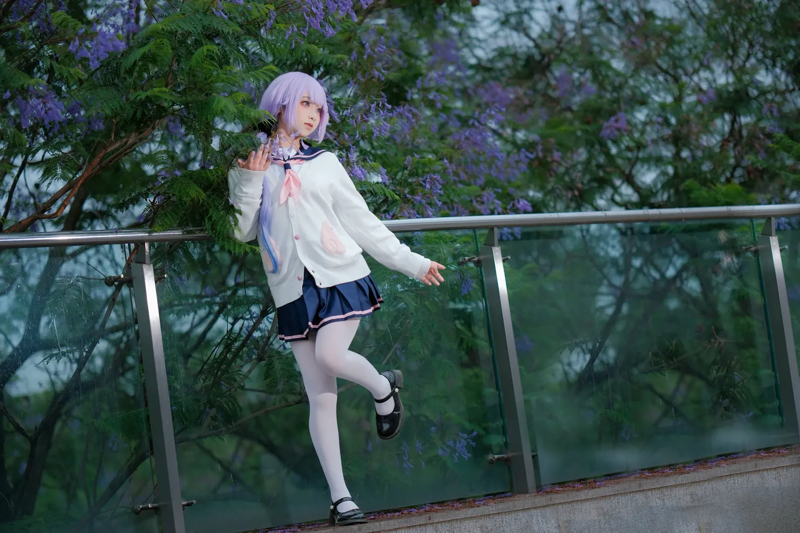 【独角兽cos】碧蓝航线少女的雨后蓝花楹定格