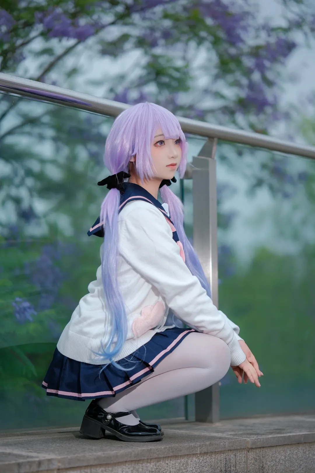 【ユニコーン コスプレ】アズールレーン少女の雨上がりジャカランダの瞬間 - 7 枚目
