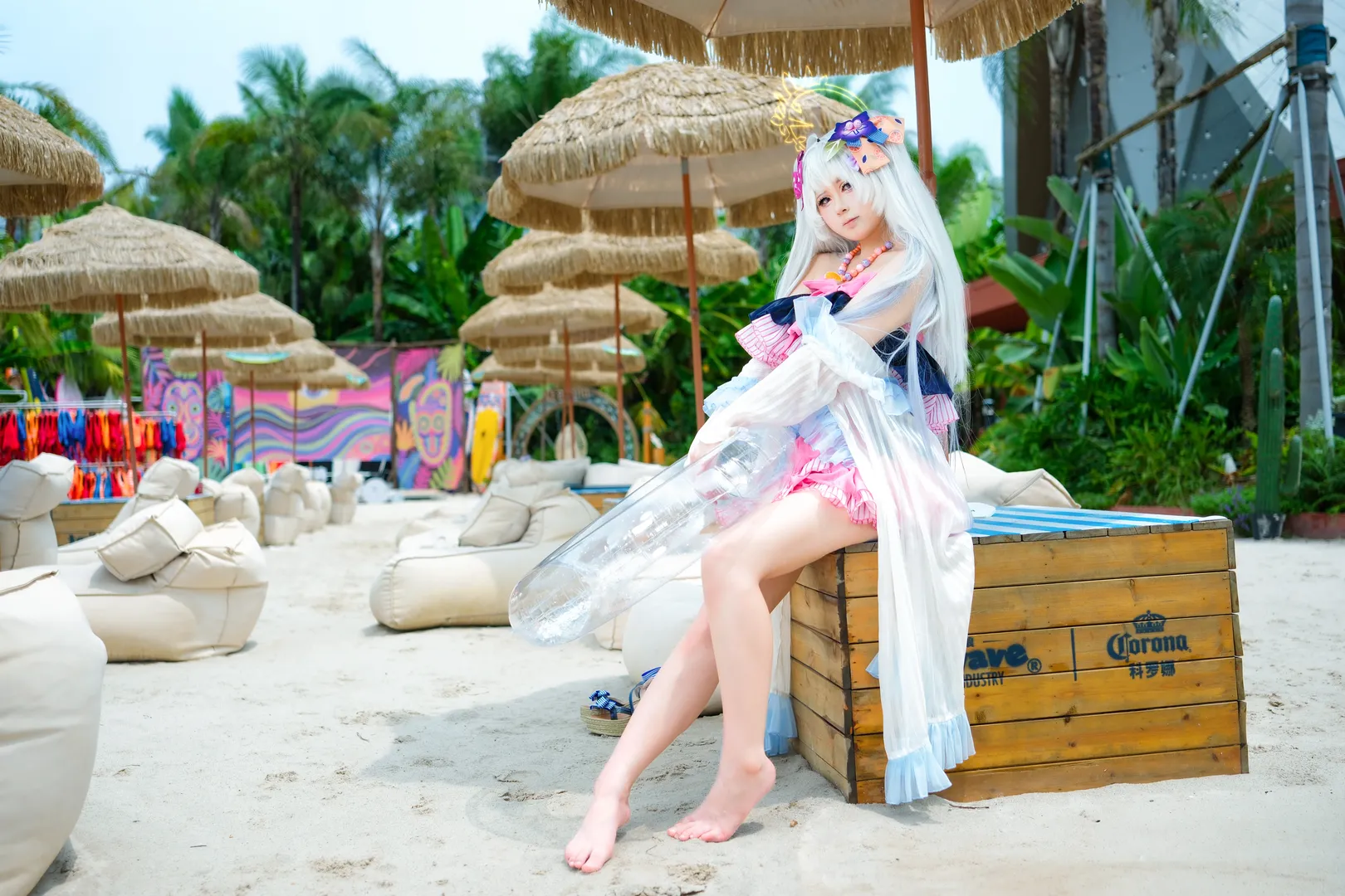 【白洲梓cos】蔚蓝档案夏日泳装写真分享 - 第 4 张