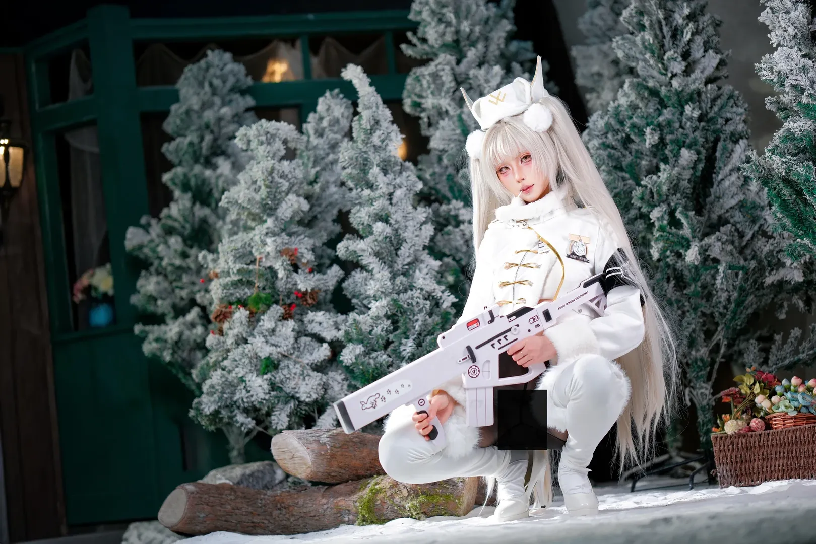 【白兔布兰儿cos】胜利女神新的希望，雪原之上的白色战术装束