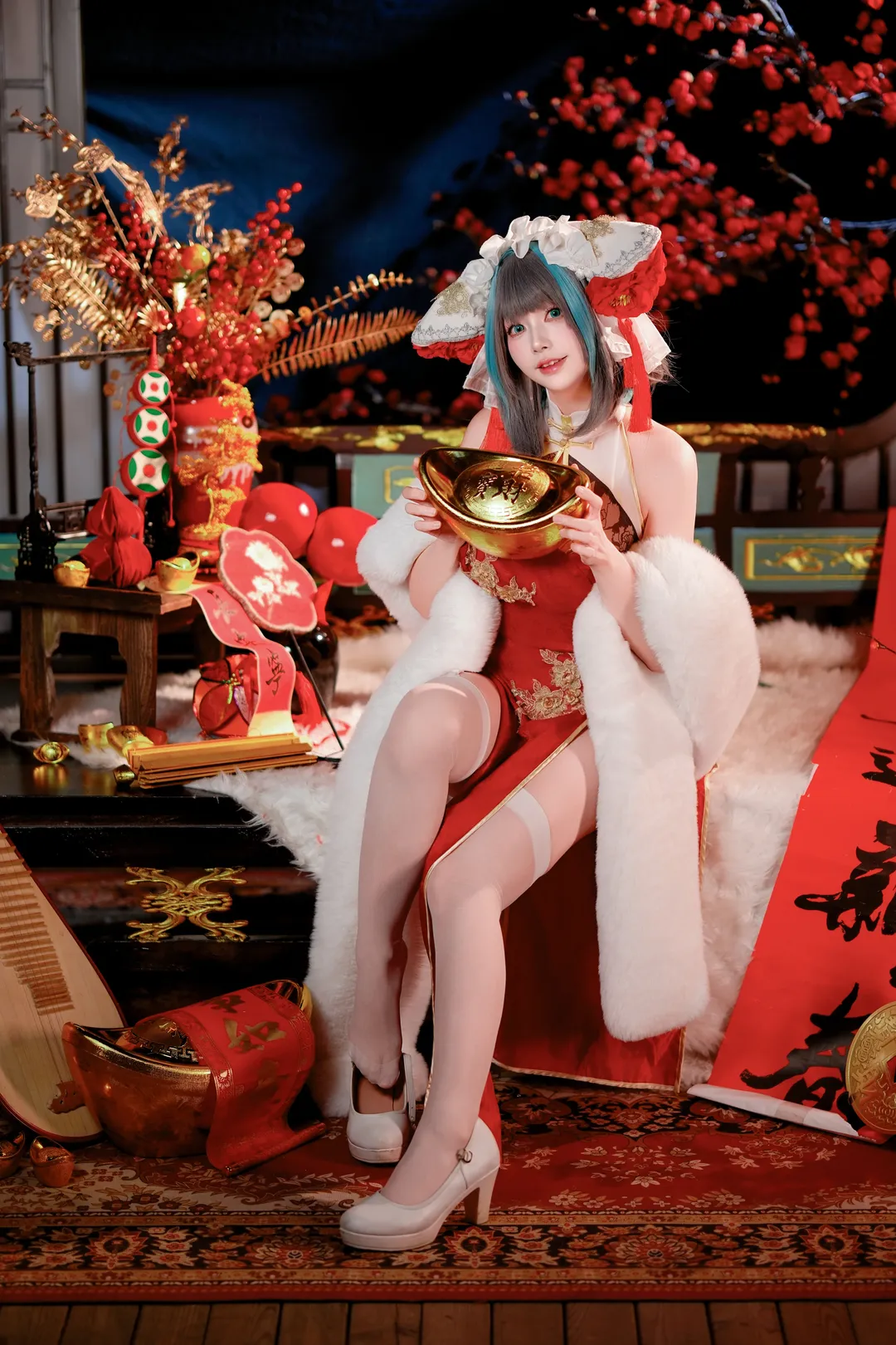 【柴郡cos】碧蓝航线的元宵节与金色元宝