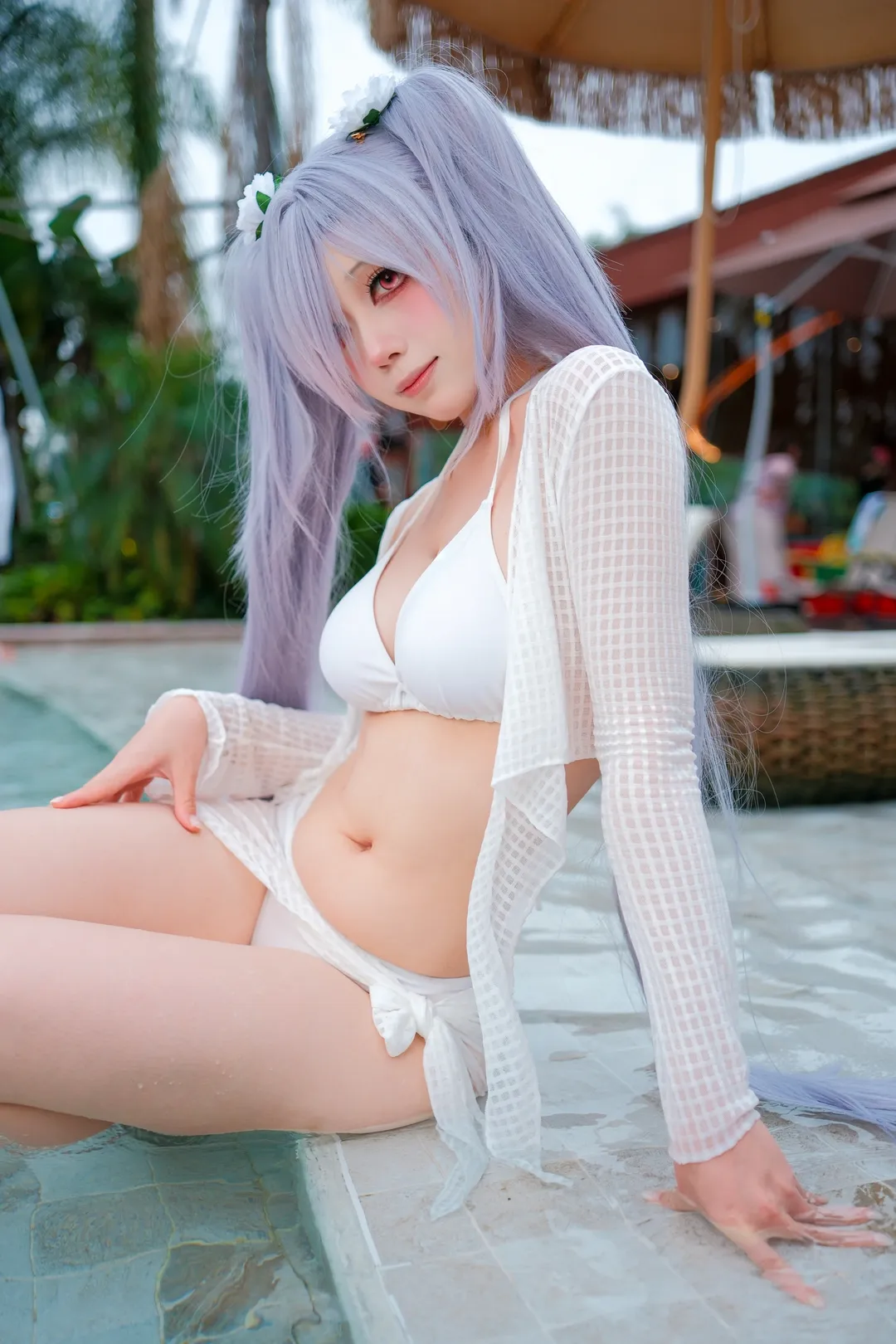 【灰姑娘cos】nikke 胜利女神泳装实拍分享
