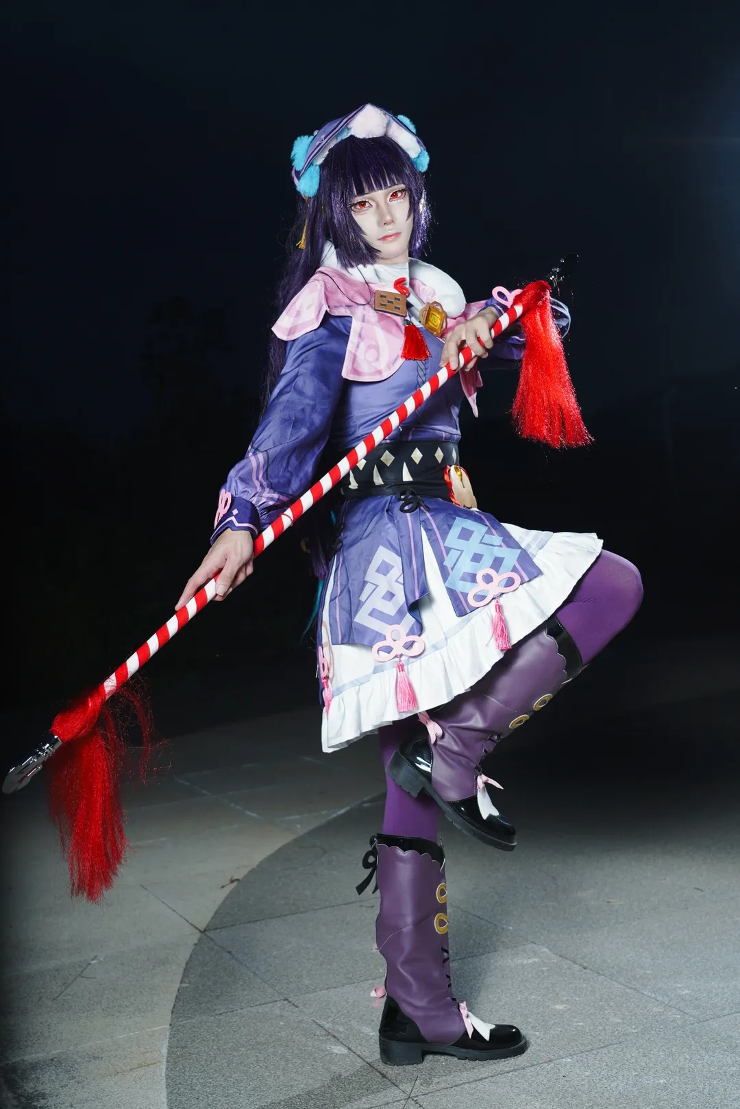 【云堇cos】台山夜色中的神女劈观 - 第 1 张