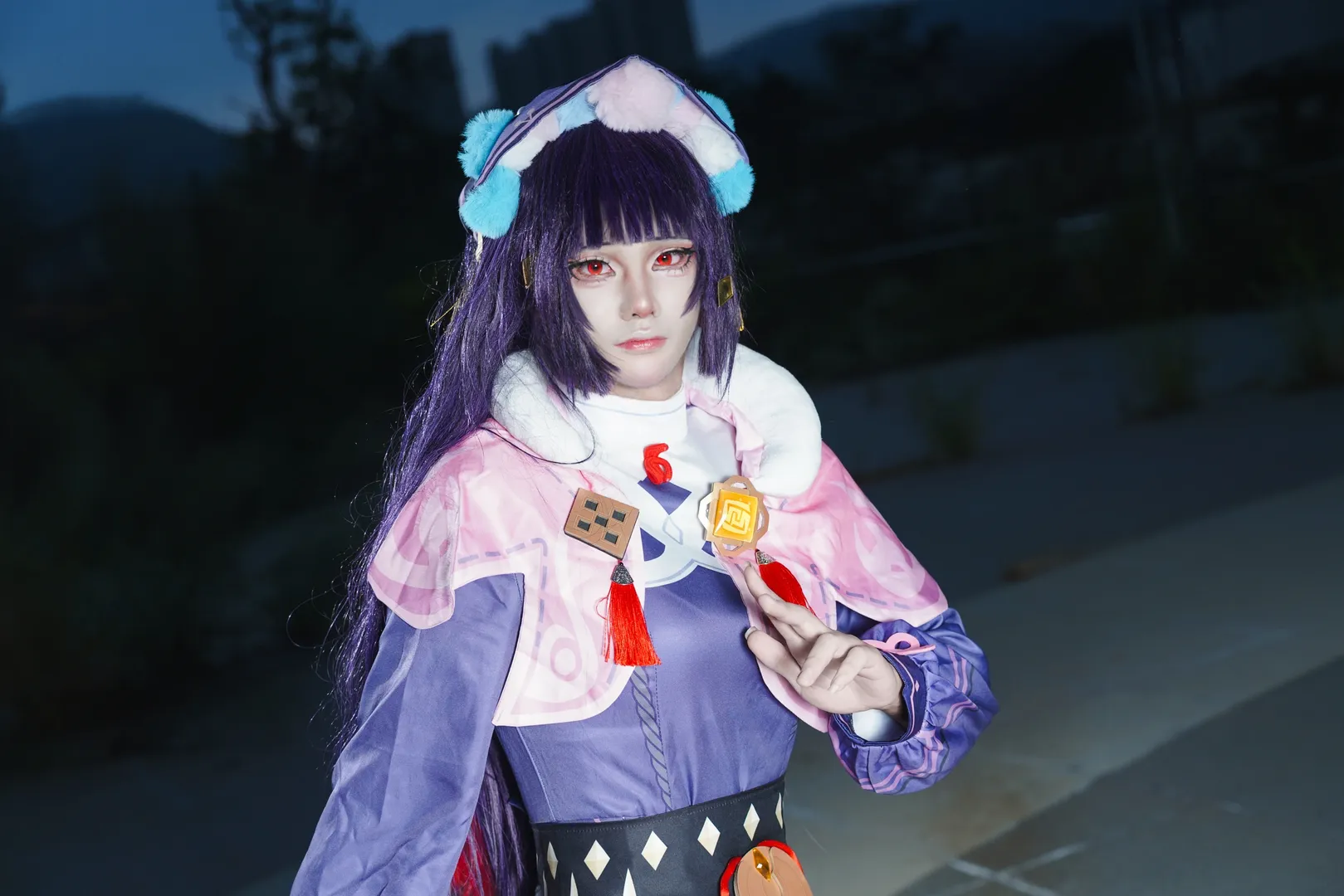 【云堇cos】台山夜色中的神女劈观 - 第 3 张