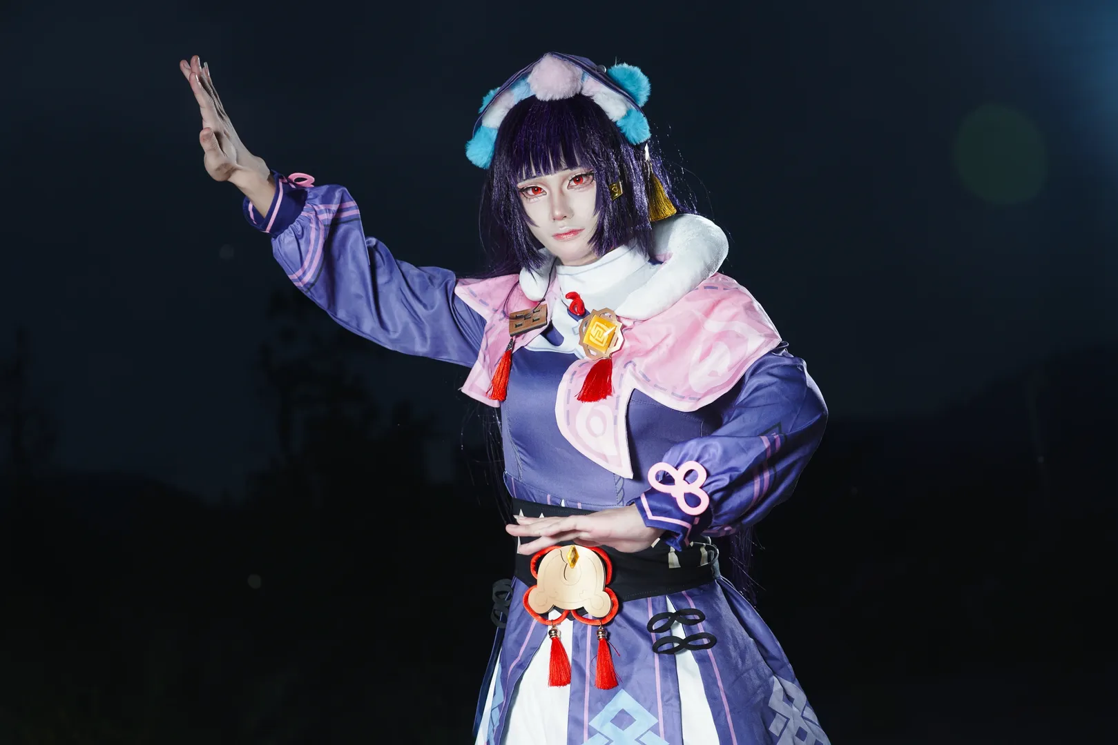 【云堇cos】台山夜色中的神女劈观 - 第 4 张