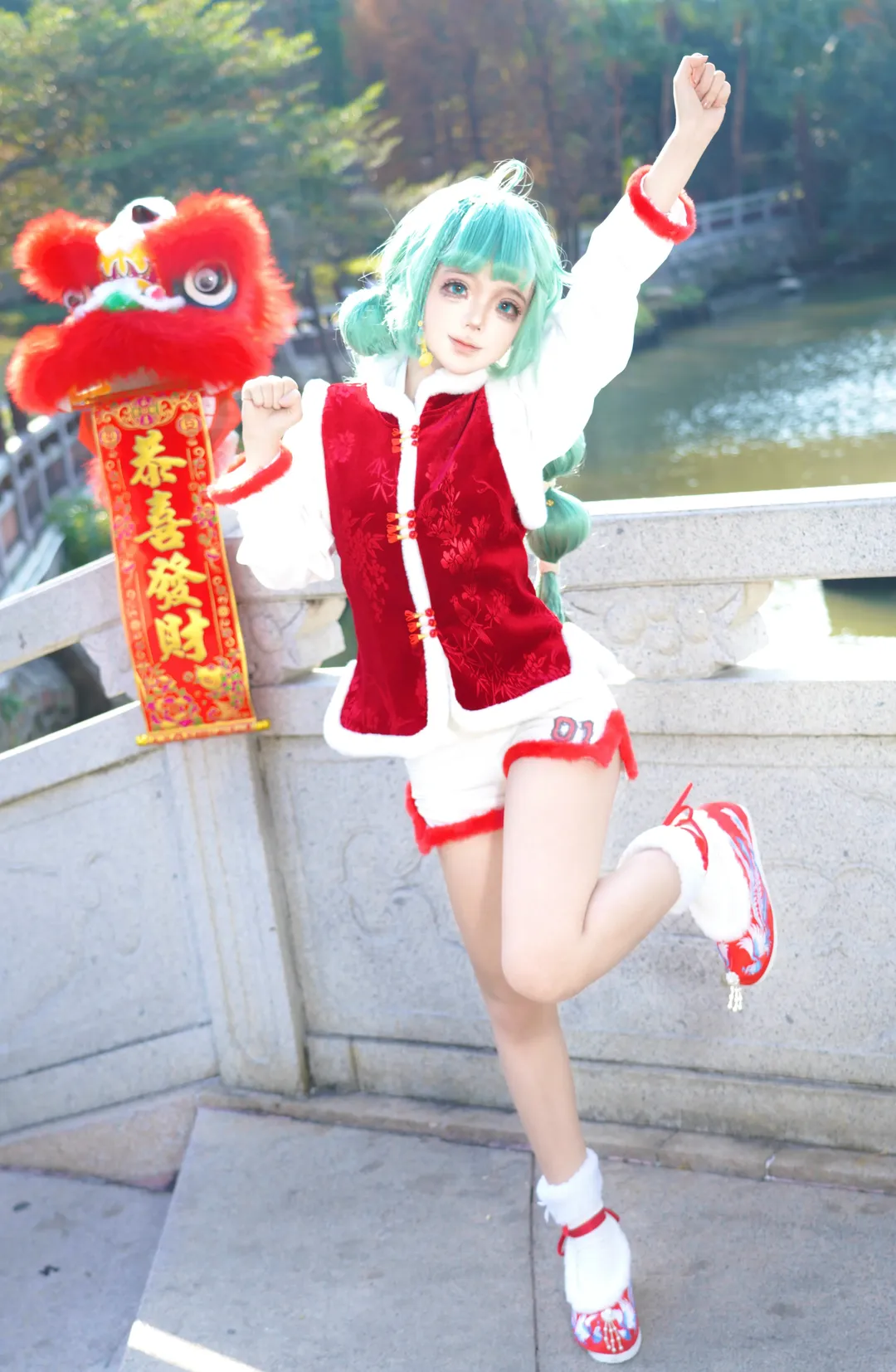 【初音未来cos】新春舞狮马年鸿运来 - 第 1 张