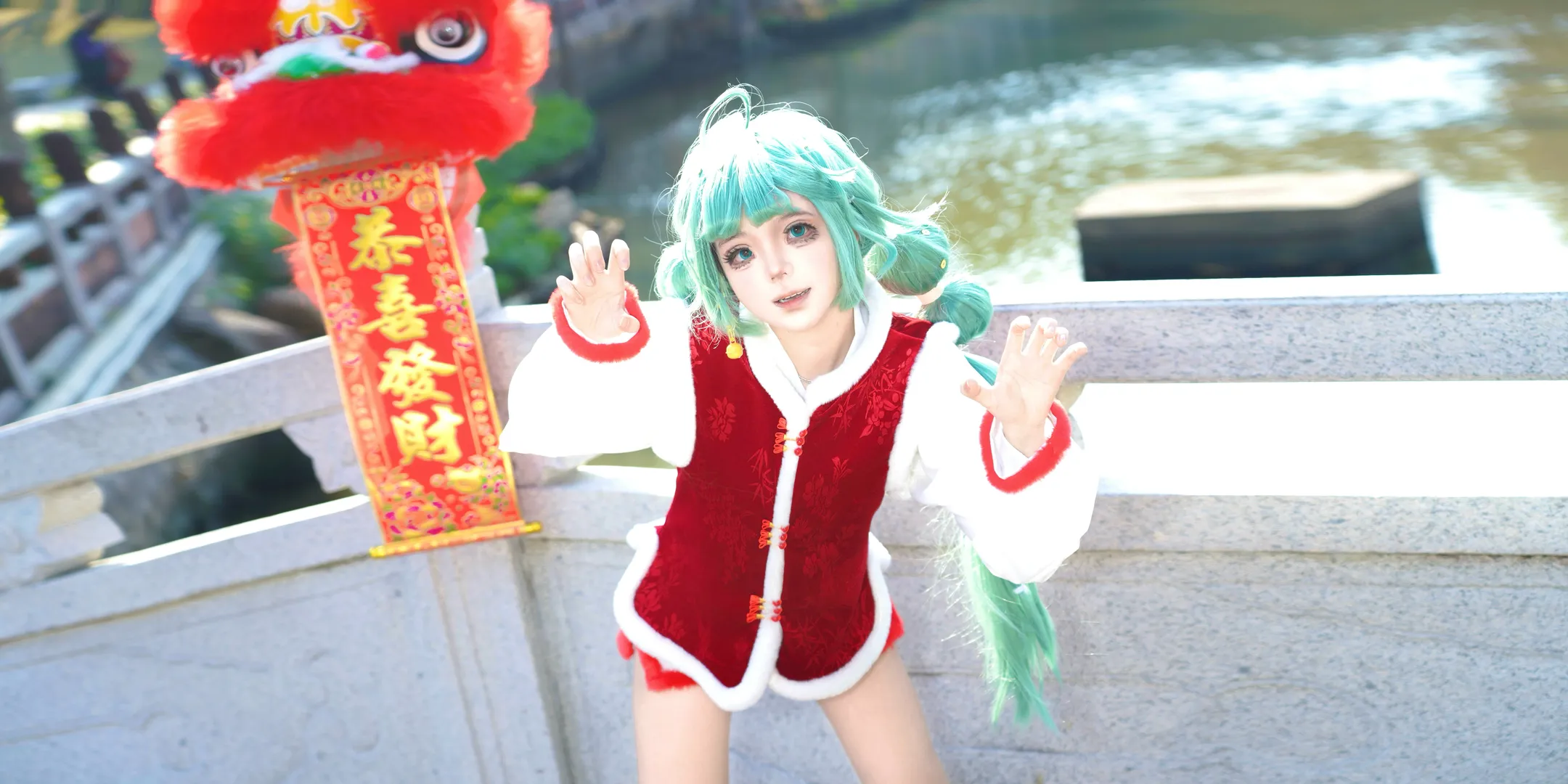 【初音未来cos】新春舞狮马年鸿运来 - 第 2 张