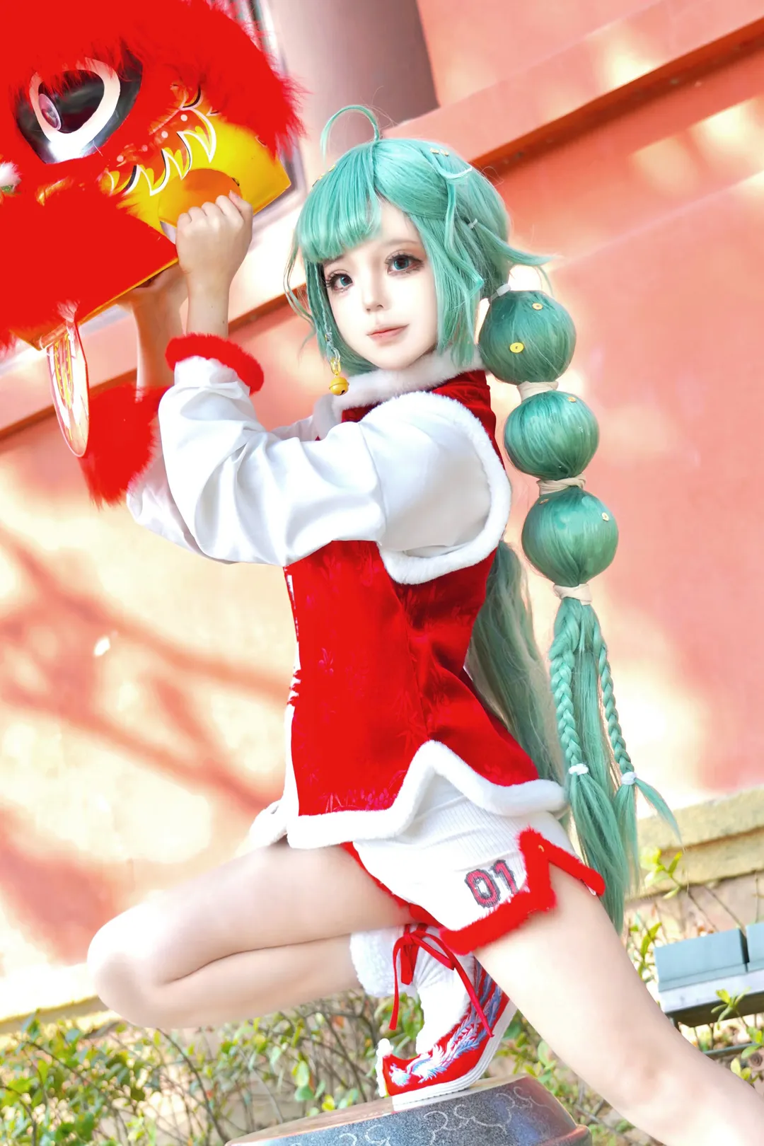 【初音未来cos】新春舞狮马年鸿运来