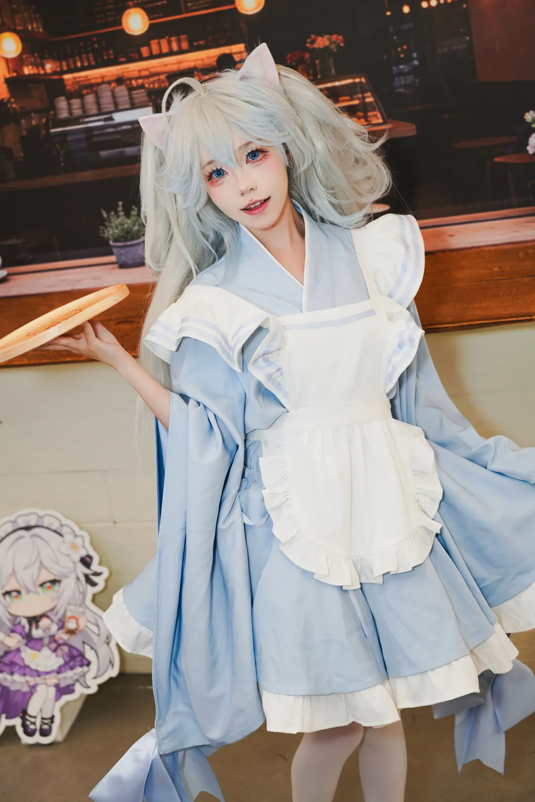 【伊芙cos】芙娅之魂的午后时光，猫耳女仆等你来访 - 第 3 张